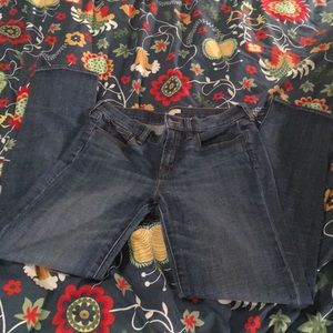 J Crew medium wash stretch skinnies